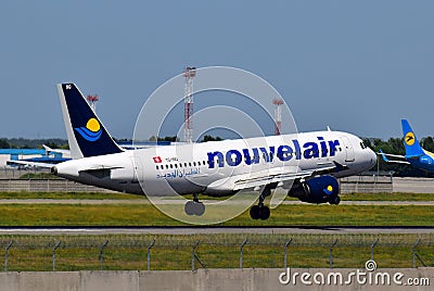 Nouvelair Tunisie Airbus A320 Editorial Stock Photo