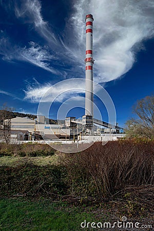 Knauf insulation production facility in Nova Bana. Slovakia. Knauf Insulation is one of Editorial Stock Photo