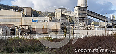 Knauf insulation production facility in Nova Bana. Slovakia. Knauf Insulation is one of Editorial Stock Photo