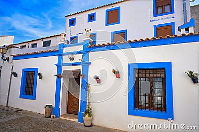 Nova Tabarca island white facades Spain Stock Photo