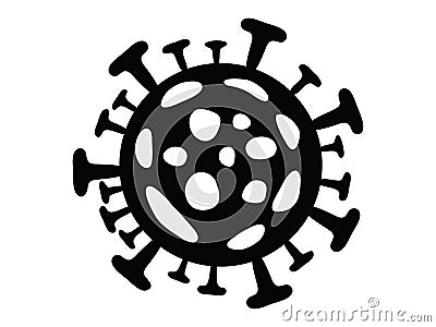 Novel Corona-virus Covid-19 Symbol Vector Illustration