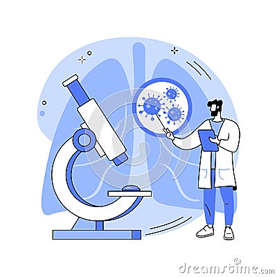 Novel coronavirus nCoV abstract concept vector illustration. Vector Illustration