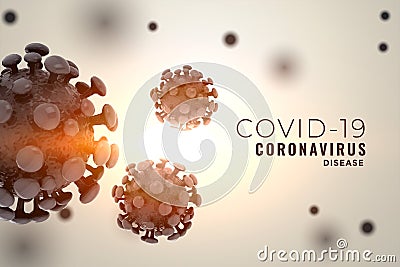 Novel coronavirus spreading outbreak background design Vector Illustration