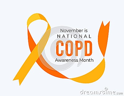 November is COPD Awareness Month. Vector illustration Vector Illustration