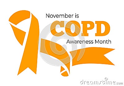 November is COPD Awareness Month. Vector illustration Vector Illustration