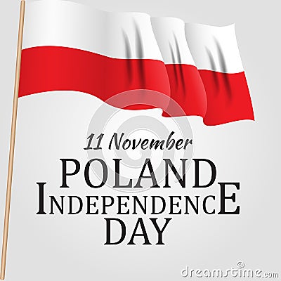 11 november, Poland Independence Day Patriotic Symbolic background Vector illustration Vector Illustration