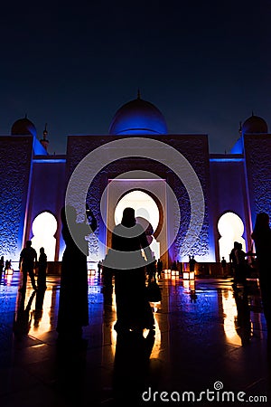 Sheikh Zayed Grand Mosque Editorial Stock Photo