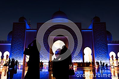 Sheikh Zayed Grand Mosque Editorial Stock Photo