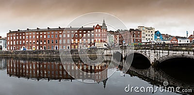 November 15th, 2017, Cork, Ireland - View of Saint Patrick`s bridge Editorial Stock Photo