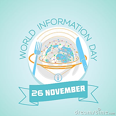 26 november World Information Day Stock Photo