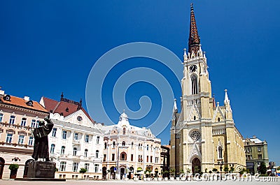 Novi Sad - Liberty Square Stock Photo