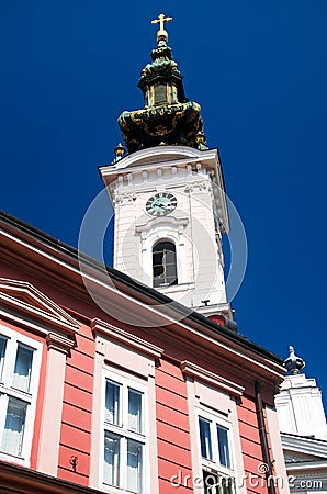 Novi Sad - Orthodox Cathedral of Saint George Stock Photo