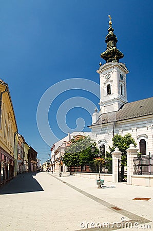 Novi Sad - Orthodox Cathedral of Saint George Stock Photo