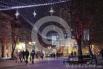 Novi Sad, Serbia, holiday Editorial Stock Photo