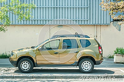 New Dacia Duster 4x4 SUV car parked on the street Editorial Stock Photo