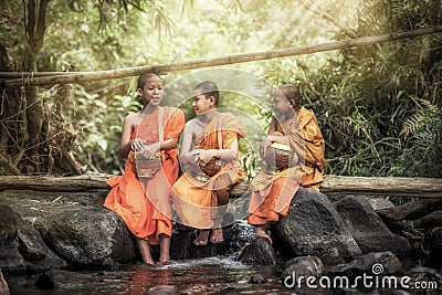 Novice Monk Stock Photo