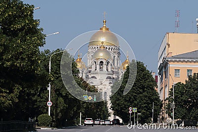 Novocherkassk Holy Ascension Cathedral in summer Editorial Stock Photo