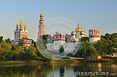 Novodevichy convent in Moscow Stock Photo