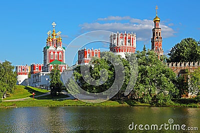 Novodevichy Convent in Moscow. Stock Photo