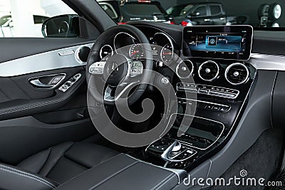 Novosibirsk, Russia â€“ March 06, 2020: Mercedes-Benz C-Class Editorial Stock Photo