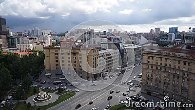 NOVOSIBIRSK, RUSSIA - View of Novosibirsk Center. Timelapse. Stock Footage - Video of novosibirsk, cityscape: 109078846