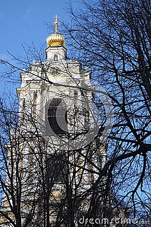 Novospassky monastery in Moscow. Editorial Stock Photo