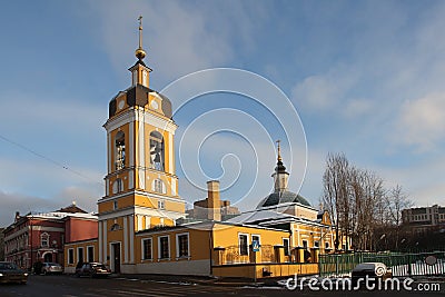 Novospassky Monastery New monastery of the Saviour during winter day. Moscow. Russia Editorial Stock Photo