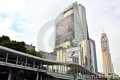 Novotel Bangkok Platinum Pratunam hotel facade in Bangkok, Thailand Editorial Stock Photo