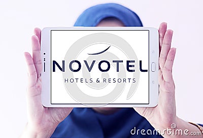 Novotel hotel brand logo Editorial Stock Photo