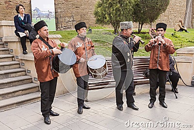 Novruz Bayram holiday in the capital of the Republic of Azerbaijan in the city of Baku. 23 March 2017 Editorial Stock Photo