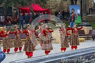 Novruz Celebration in Azerbaijan Editorial Stock Photo