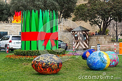 Novruz Celebration in Azerbaijan Editorial Stock Photo