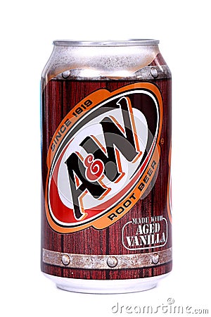 A&W Root Beer Editorial Stock Photo