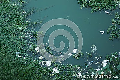Water pollution Stock Photo