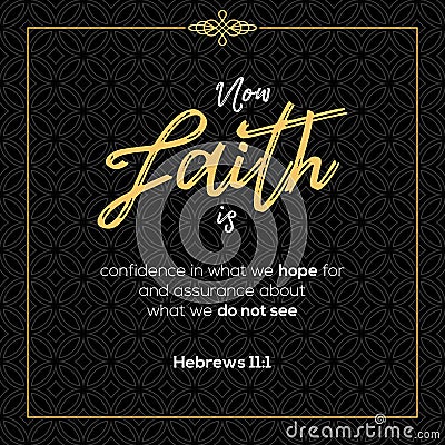 Bible quotes from Hebrews Vector Illustration