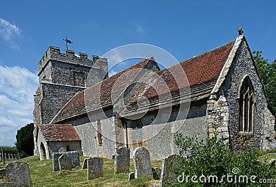 Hamsey Island, The Plague Church, near Lewes, Sussex, UK Stock Photo