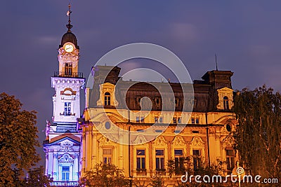 Nowy Sacz City Hall Stock Photo