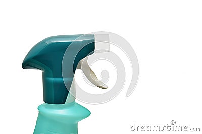 Nozzle plastic head isolated on white Stock Photo