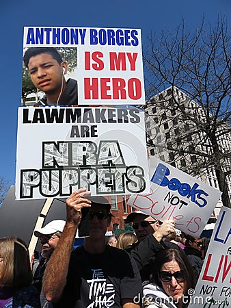 NRA Puppets Editorial Stock Photo