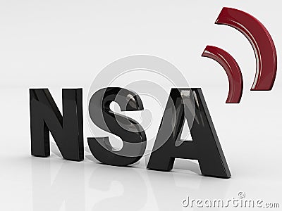 NSA 3D Concept 3 Stock Photo