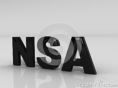 NSA 3D Concept 2 Stock Photo