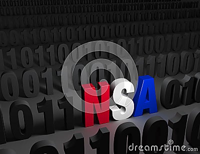 NSA Hiding in the Dark Web Stock Photo