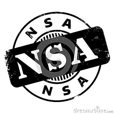 Nsa rubber stamp Vector Illustration