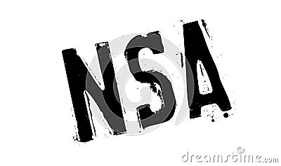 Nsa rubber stamp Vector Illustration