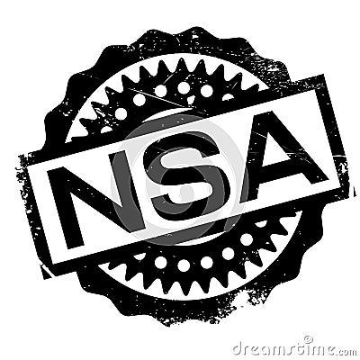 Nsa rubber stamp Vector Illustration