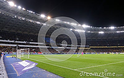 NSC Olimpiyskyi stadium in Kyiv, Ukraine Editorial Stock Photo