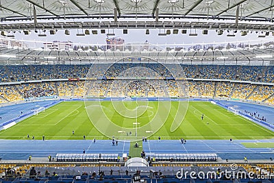 NSC Olympic stadium (NSC Olimpiyskyi) in Kyiv, Ukraine Editorial Stock Photo