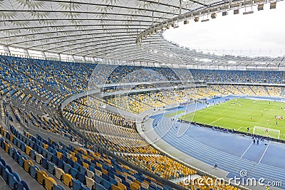 NSC Olympic stadium (NSC Olimpiyskyi) in Kyiv, Ukraine Editorial Stock Photo