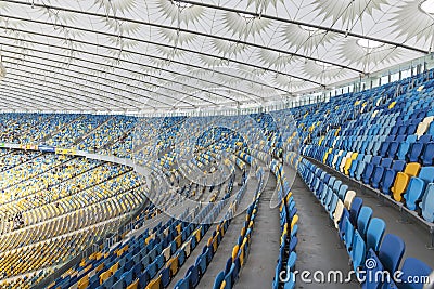 NSC Olympic stadium (NSC Olimpiyskyi) in Kyiv, Ukraine Editorial Stock Photo