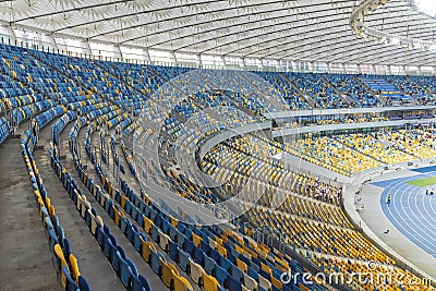 NSC Olympic stadium (NSC Olimpiyskyi) in Kyiv, Ukraine Editorial Stock Photo